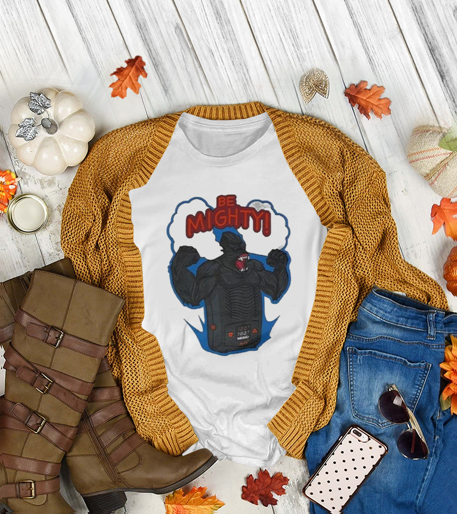 Be Mighty Monster Creature Inspired by Kaiju and Electronics T-Shirt