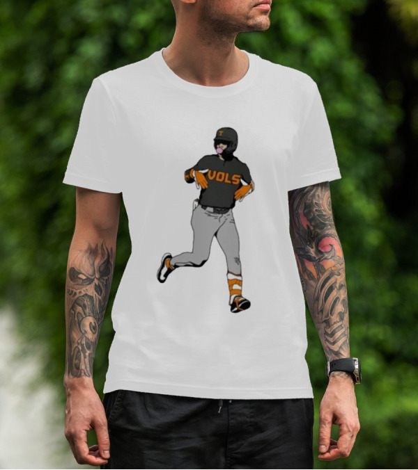 VOLS Baseball Player Bubblegum T-Shirt
