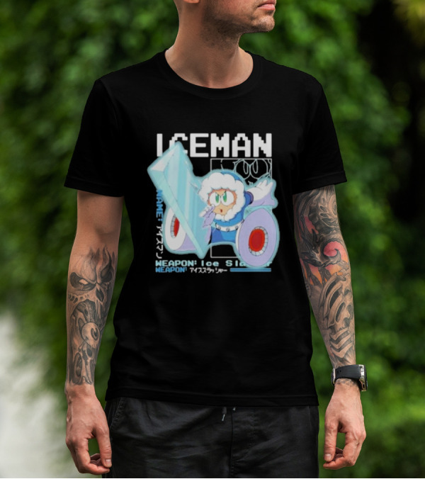 Capcom Iceman Mega Man Weapon Ice Slasher T-Shirt