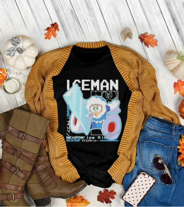 Capcom Iceman Mega Man Weapon Ice Slasher T-Shirt