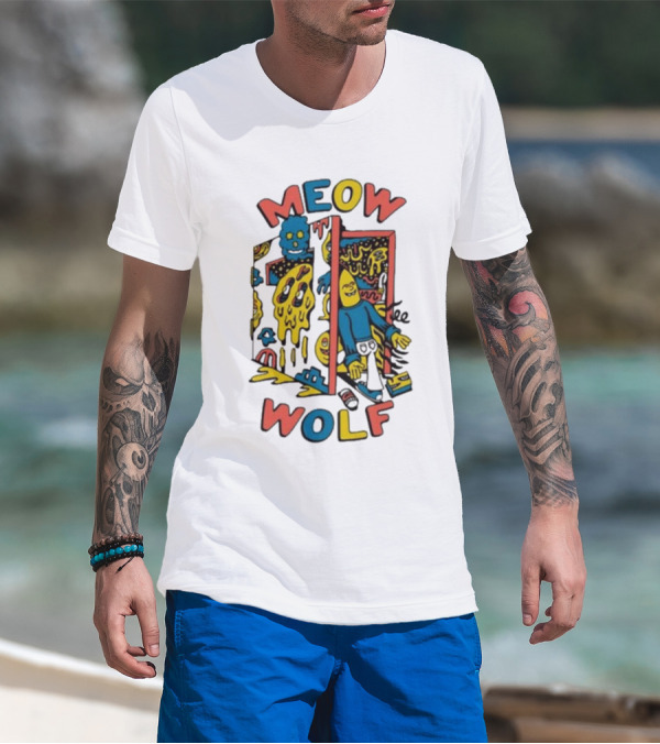 Meow Wolf Killer Acid X Mw Drippy Door Trippy Psychedelic T-Shirt