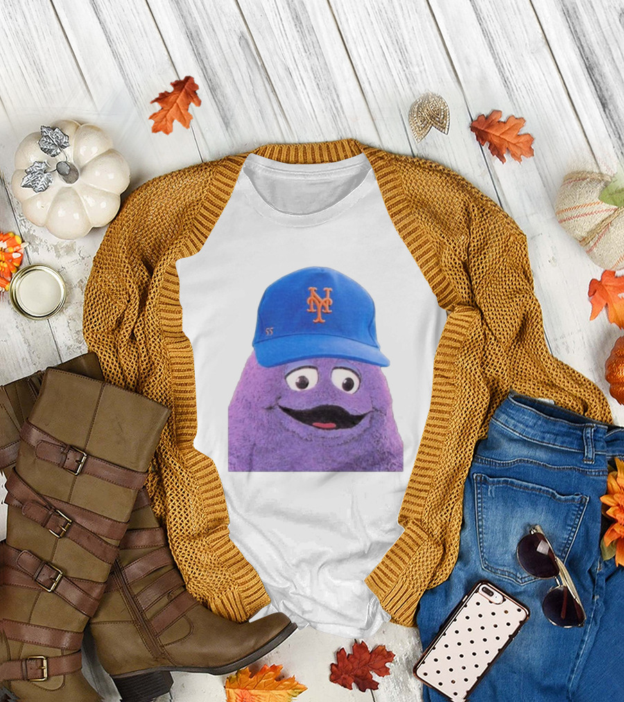 Lgm Grimace New York Mets Mascot Baseball Cap T-Shirt