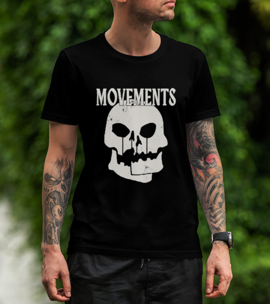 Movements Afraid To Die Skull Graphic Iconic T-Shirt