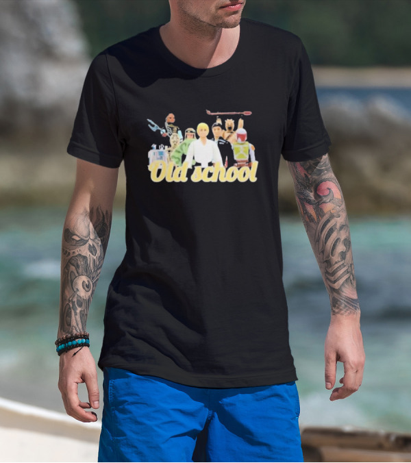 Old School Star Wars Action Figures Nostalgia T-Shirt