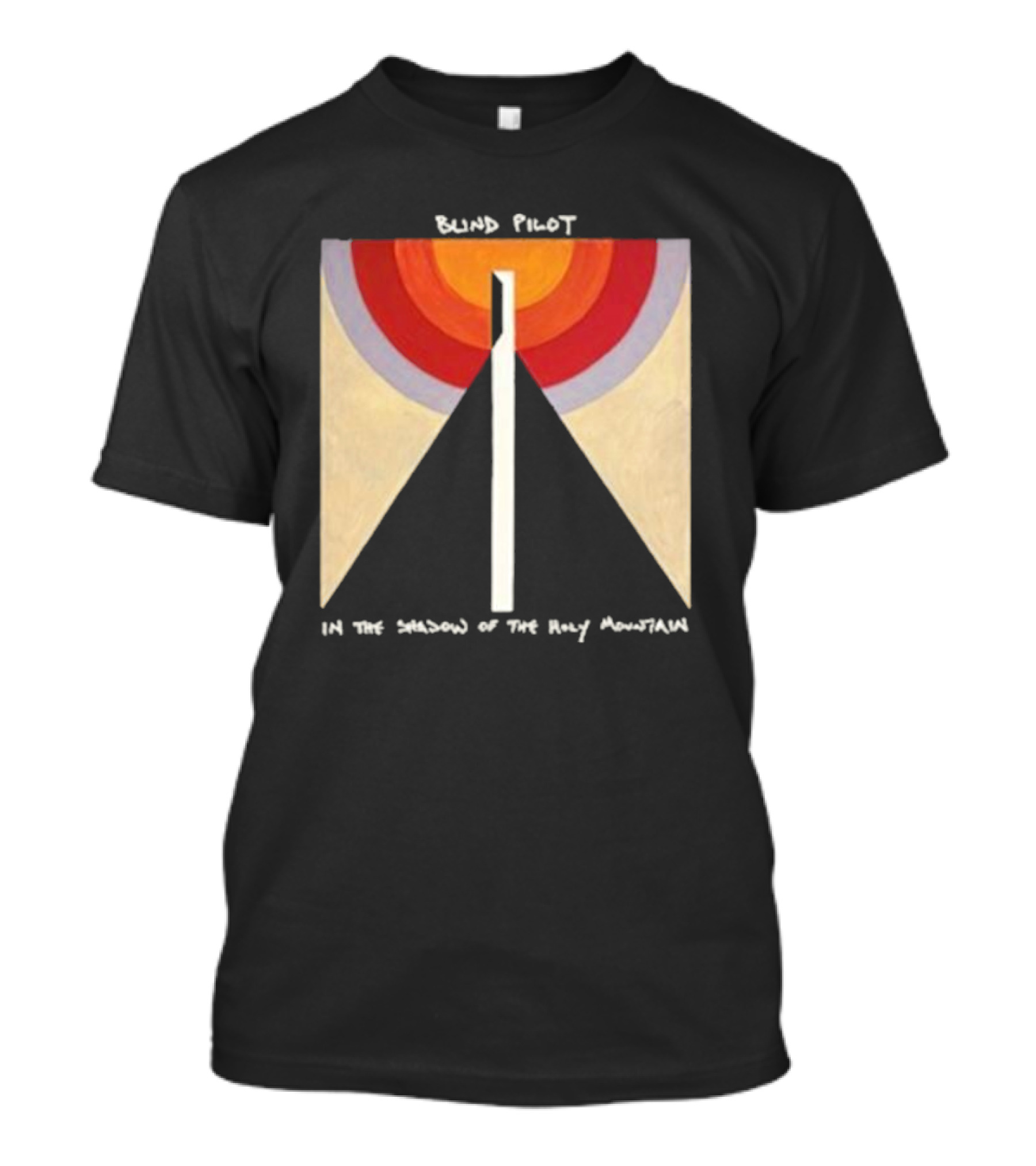 Blind Pilot In The Shadow Of The Holy Mountain Geometric Sunburst T-Shirt
