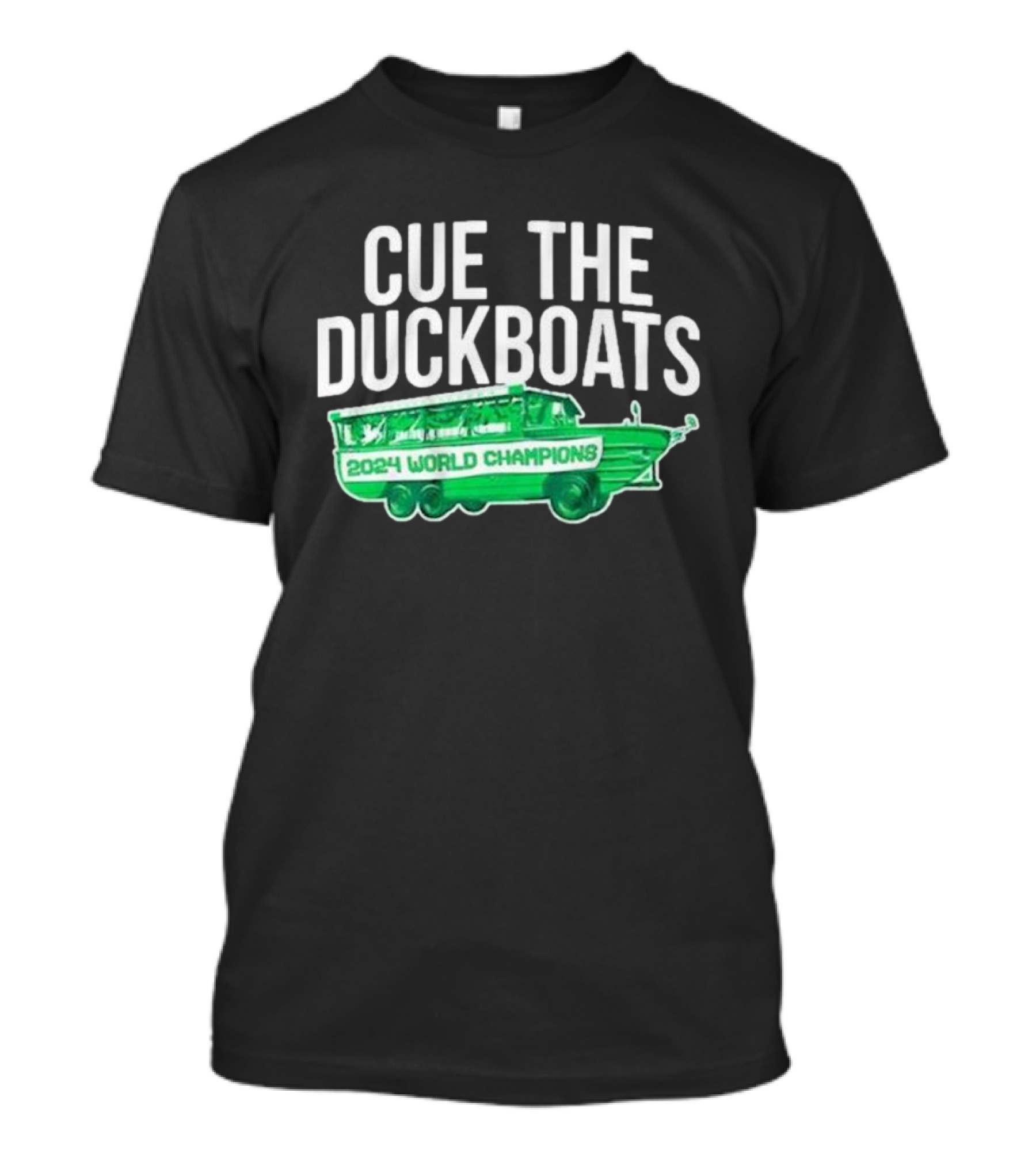 Boston Basketball 2024 World Champions Cue The Duckboats T-Shirt