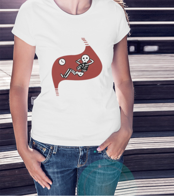 Death Of Dungeon Meshi Falin Skeleton Inside Red Stomach T-Shirt