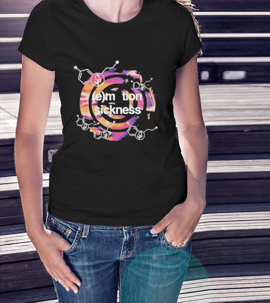 E Motion Sickness With Dine Alone Psychedelic Chemistry Vibes T-Shirt