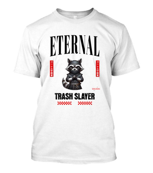 Eternal Trash Slayer Worldwide Raccoon Ninja T-Shirt