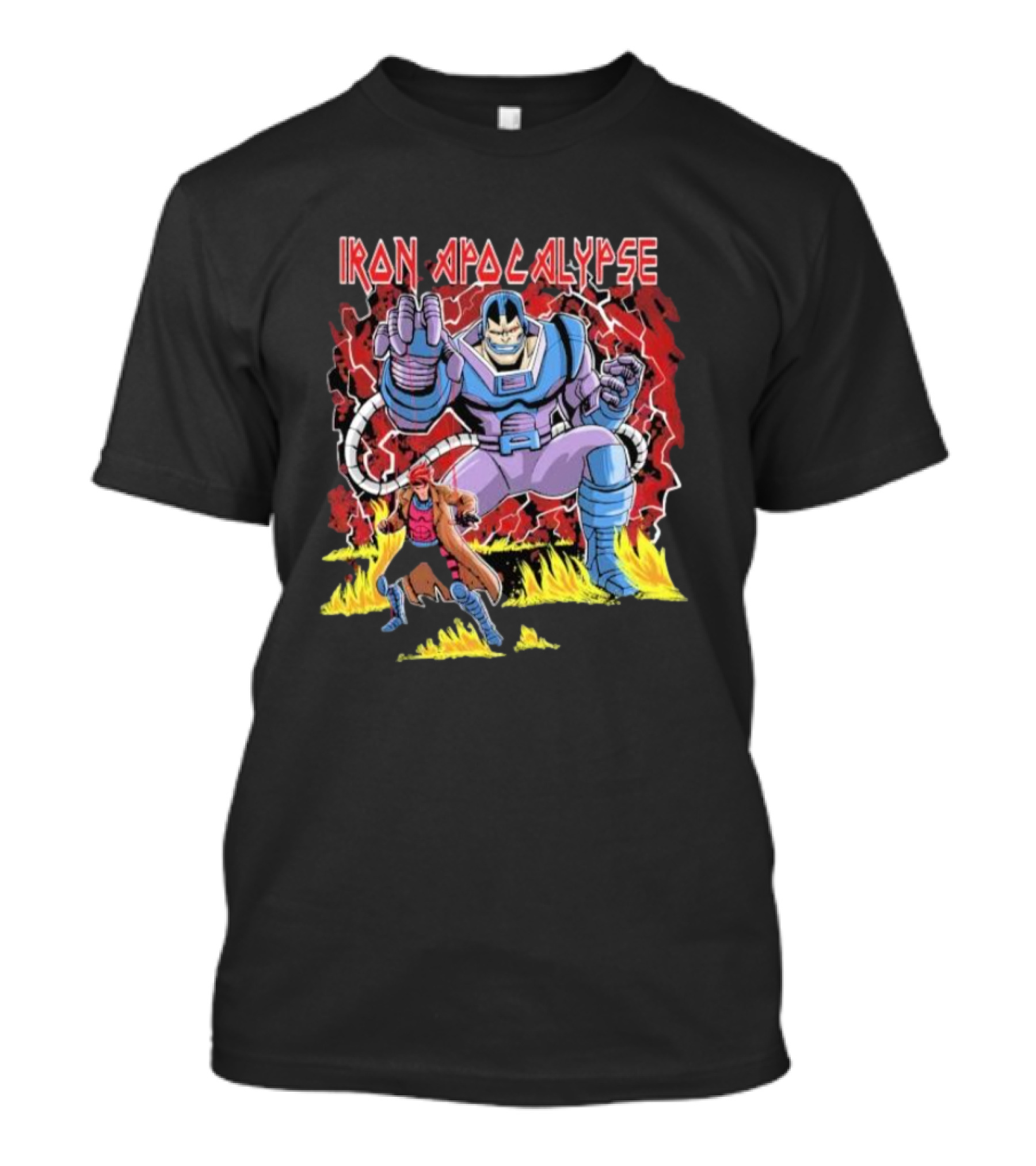 Iron Apocalypse Puppet Control Apocalypse With Character In Red Cloak T-Shirt