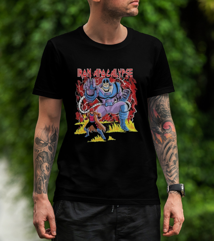 Iron Apocalypse Puppet Control Apocalypse With Character In Red Cloak T-Shirt