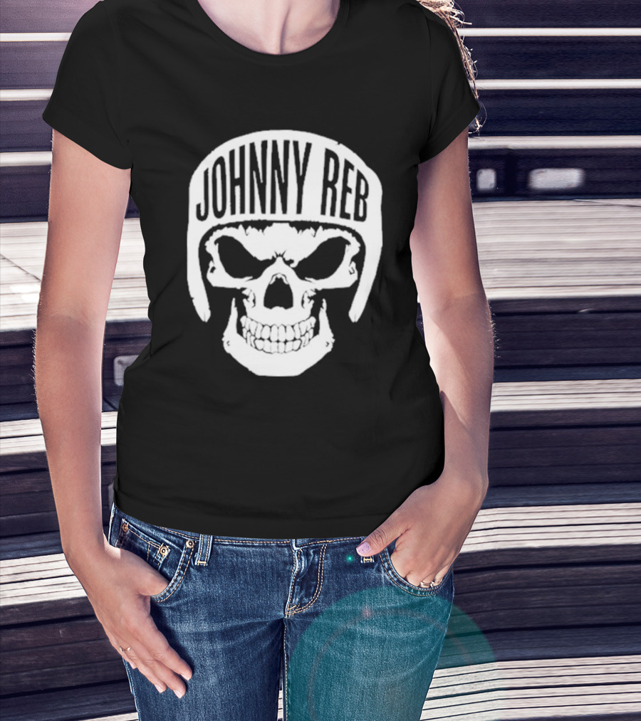 Johnny Reb Skull Helmet Classic T-Shirt