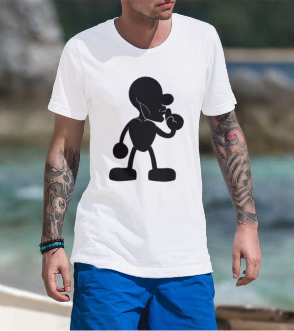 Yeet Team Mr Mew Iconic Silhouette And Dog Collaboration T-Shirt