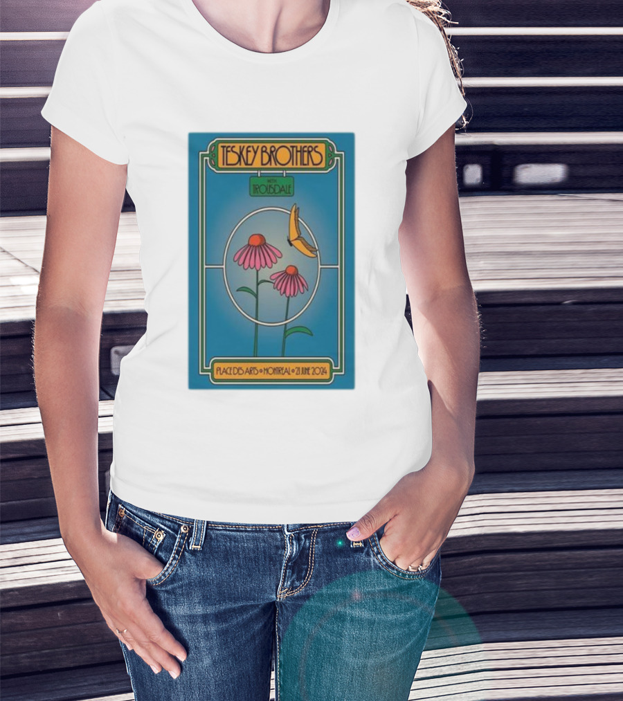 Teskey Brothers With Iron And Wine Place Des Arts Montreal June 21 T-Shirt