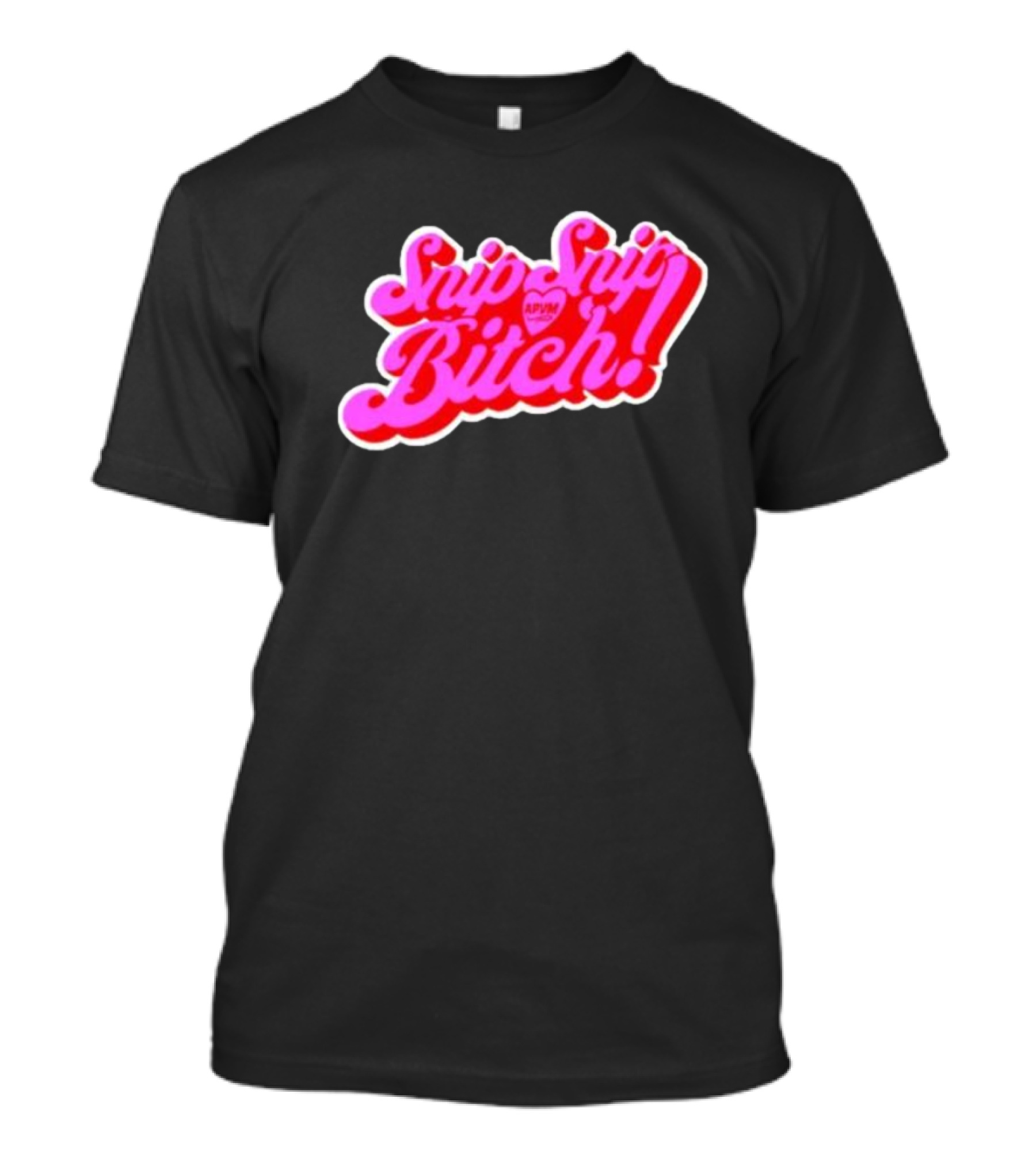 Angeria Paris Snip Snip Bitch APVM Heart Ringer T-Shirt