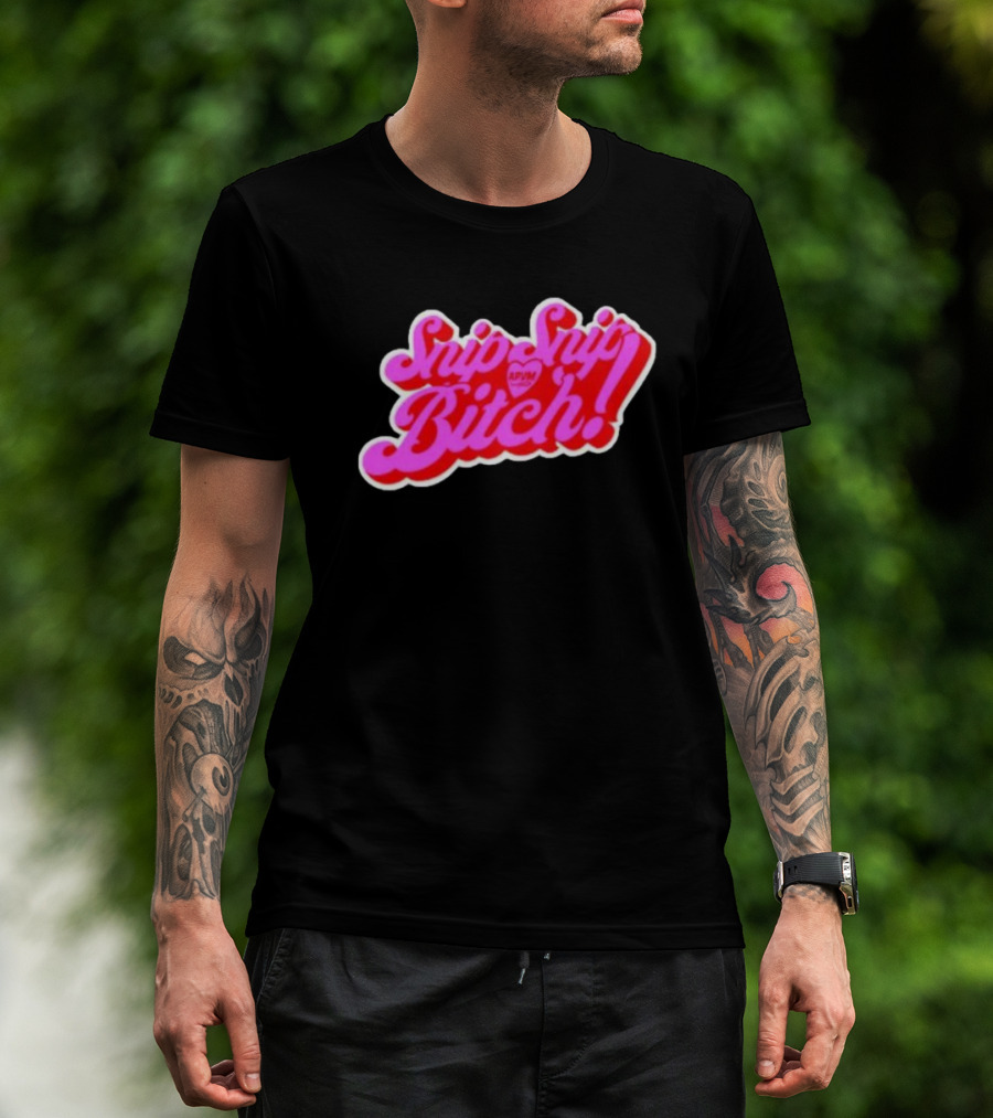 Angeria Paris Snip Snip Bitch APVM Heart Ringer T-Shirt
