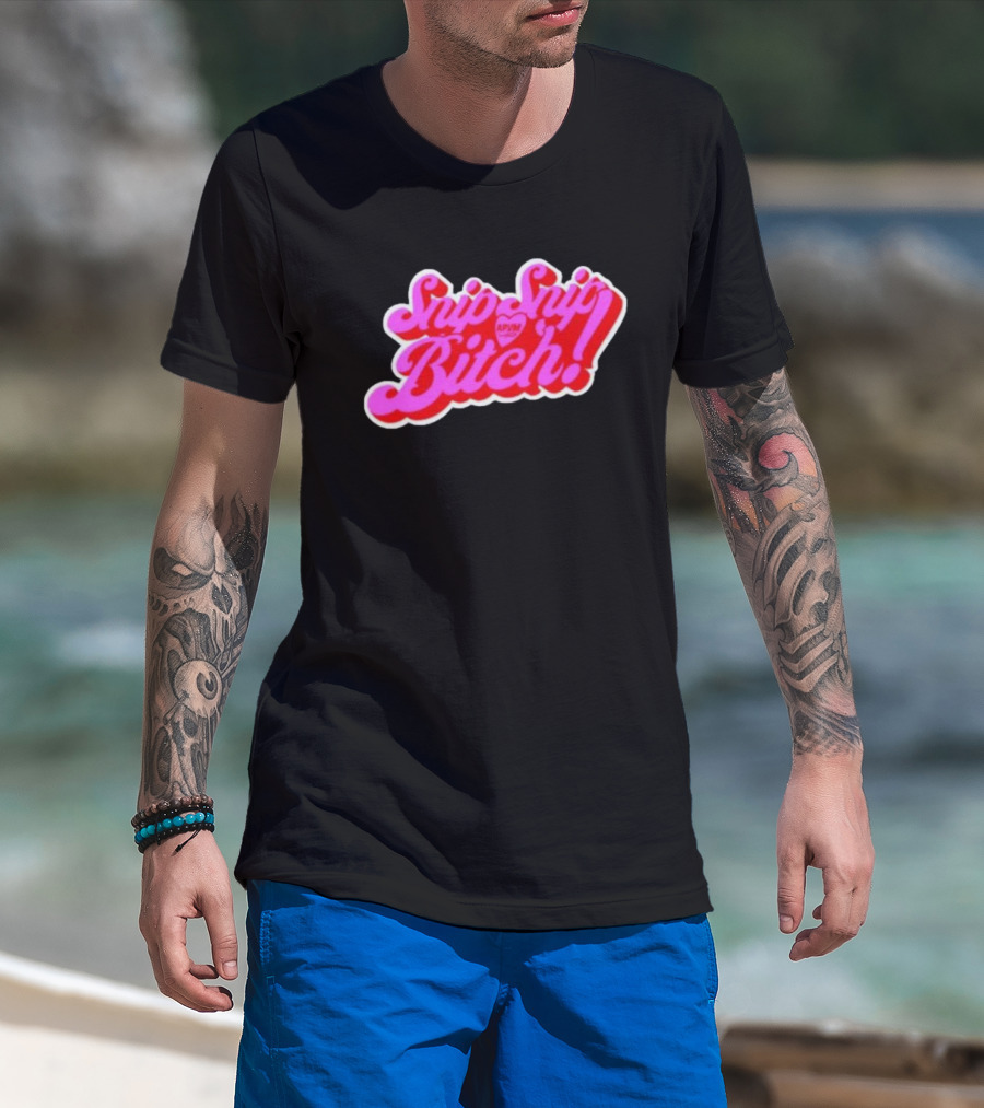 Angeria Paris Snip Snip Bitch APVM Heart Ringer T-Shirt