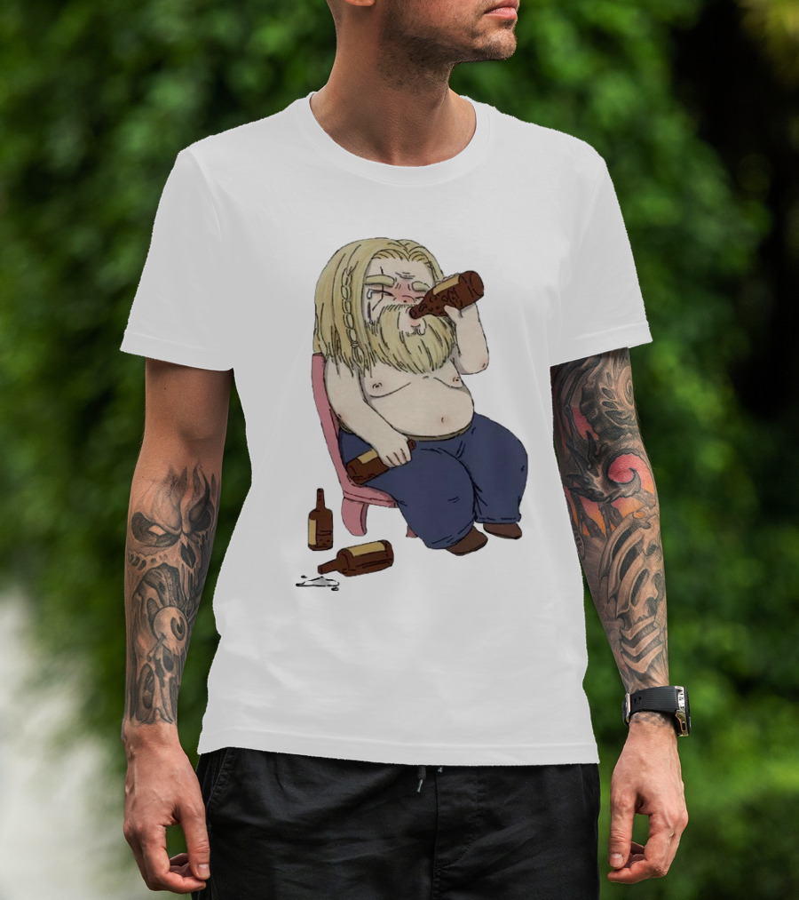 Avengers Endgame Thor Fat Drinking T-Shirt
