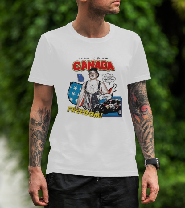 Noah Canada Freedom But He's A True American America T-Shirt