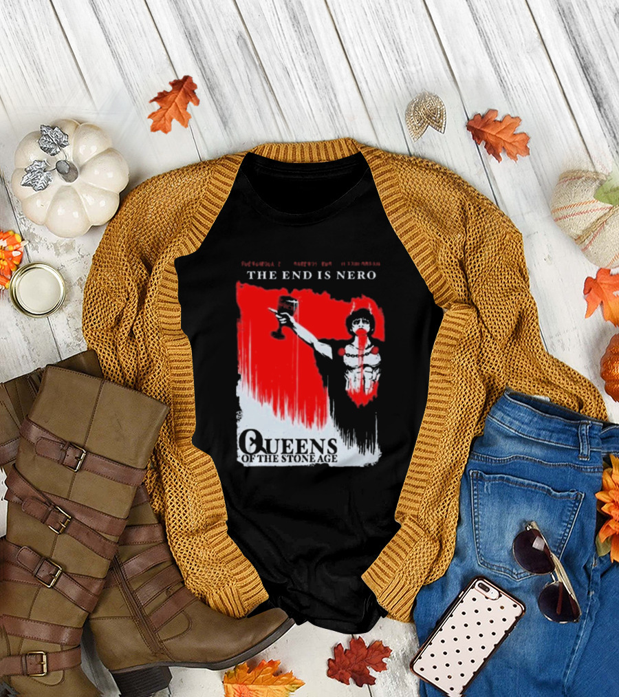 Queens Of The Stone Age The End Is Nero Music Festival Tour Fuengirola T-Shirt