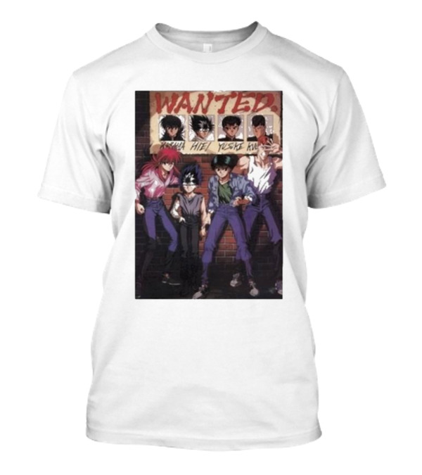 Wanted Poster Kurama Hiei Yusuke Kuwabara Characters T-Shirt