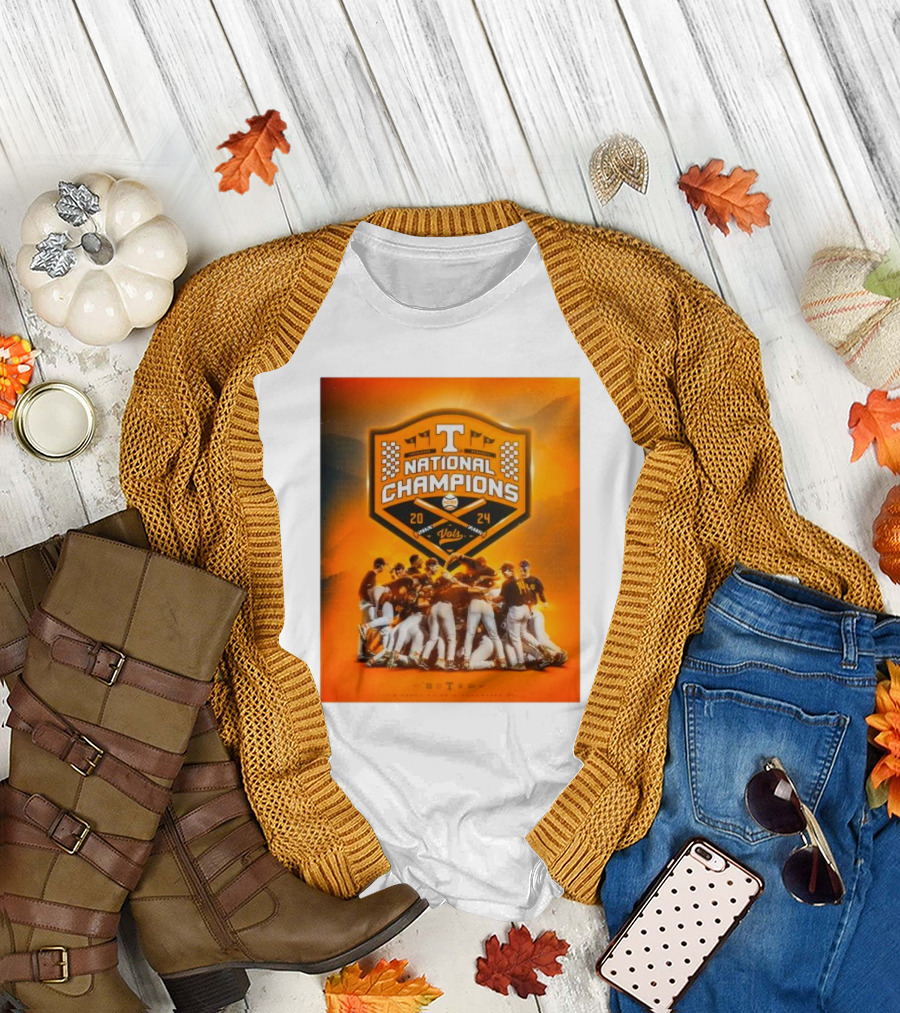 Tennessee Volunteers 2024 National Champions Baseball Team T-Shirt