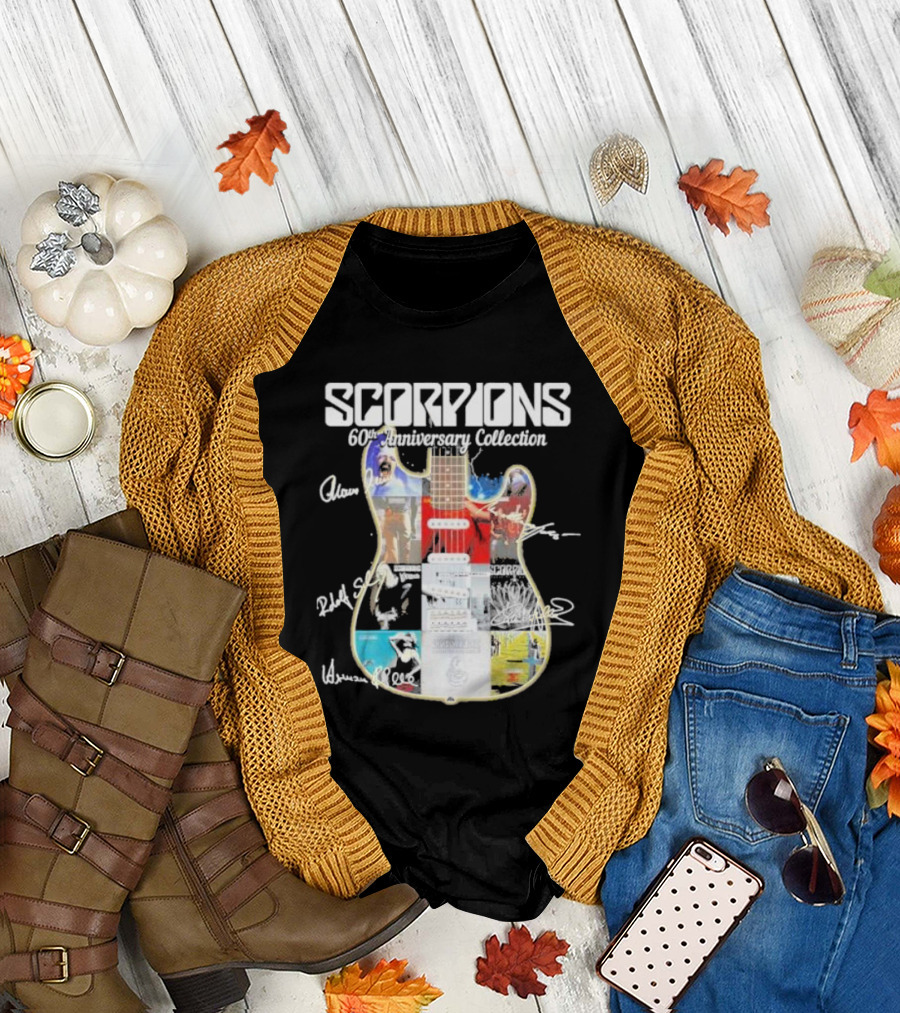 Scorpions 60th Anniversary Collection Guitar Signatures T-Shirt