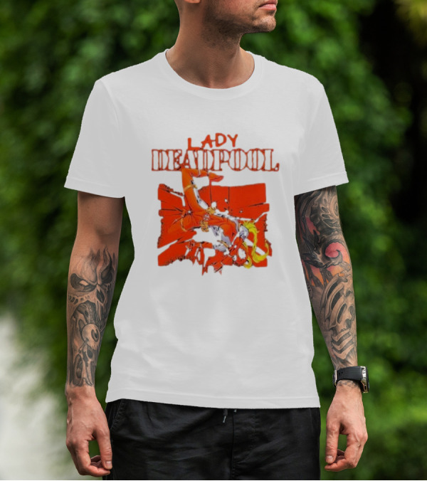 Rob Liefeld Lady Deadpool T-Shirt