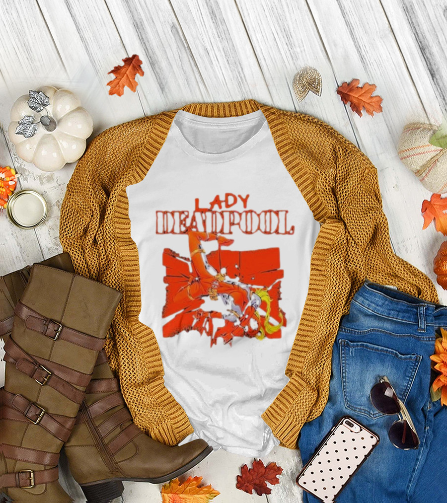 Rob Liefeld Lady Deadpool T-Shirt