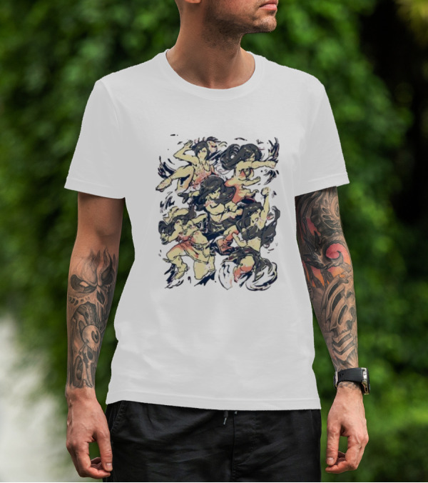 Seventh Heaven HelloWinter Dynamic Character Collage T-Shirt