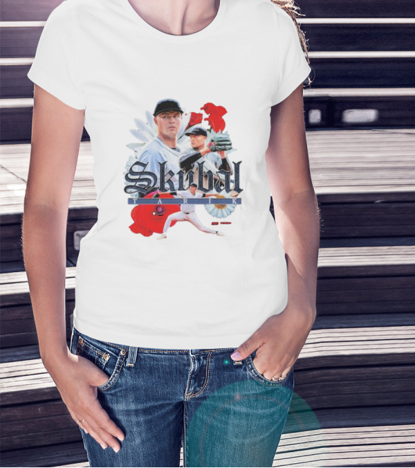 Skubal Tarik Baseball Player Floral Collage T-Shirt