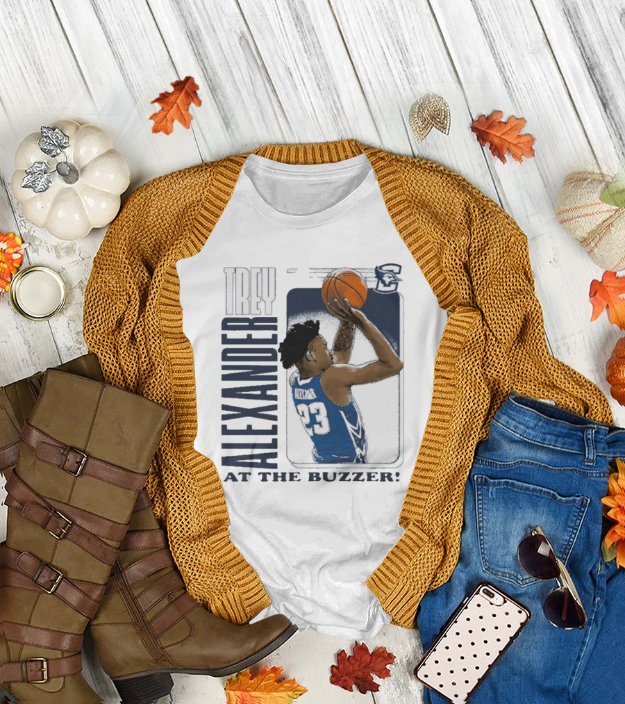 Trey Alexander 23 At The Buzzer Basketball Creighton Bluejays T-Shirt