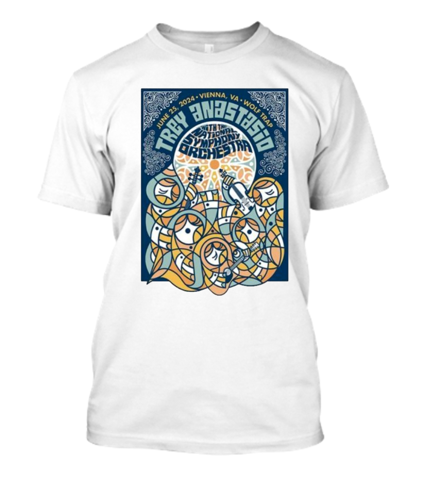 Trey Anastasio June 25 2024 Vienna Wolf Trap National Symphony Orchestra T-Shirt