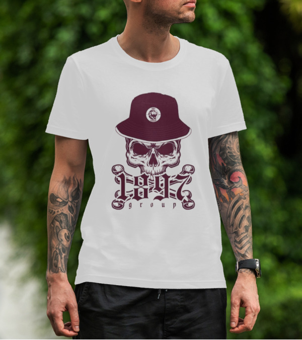 1897 Group Skull With Hat T-Shirt