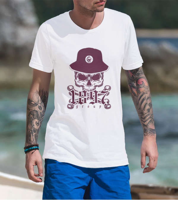 1897 Group Skull With Hat T-Shirt