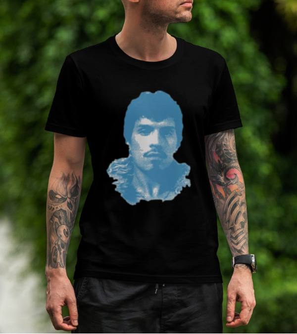 Omar Apollo God Said No Jumbo Blue T-Shirt