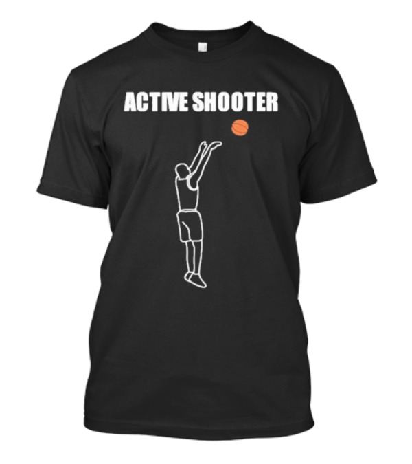ACTIVE SHOOTER Basketball Silhouette Summerhays Bros T-Shirt