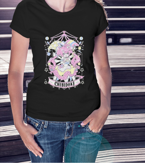 Chibidoki Pastel Circus Jester Kawaii Aesthetic T-Shirt