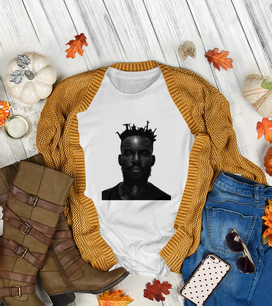 Imiti Ikula Anniversary Black and White Portrait with Nails T-Shirt