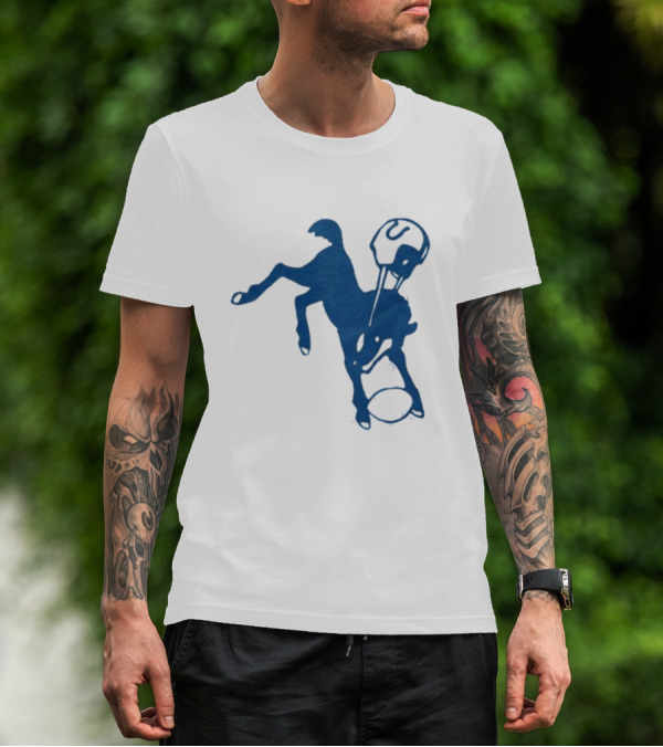 Indianapolis Colts 61 Blue Horse T-Shirt