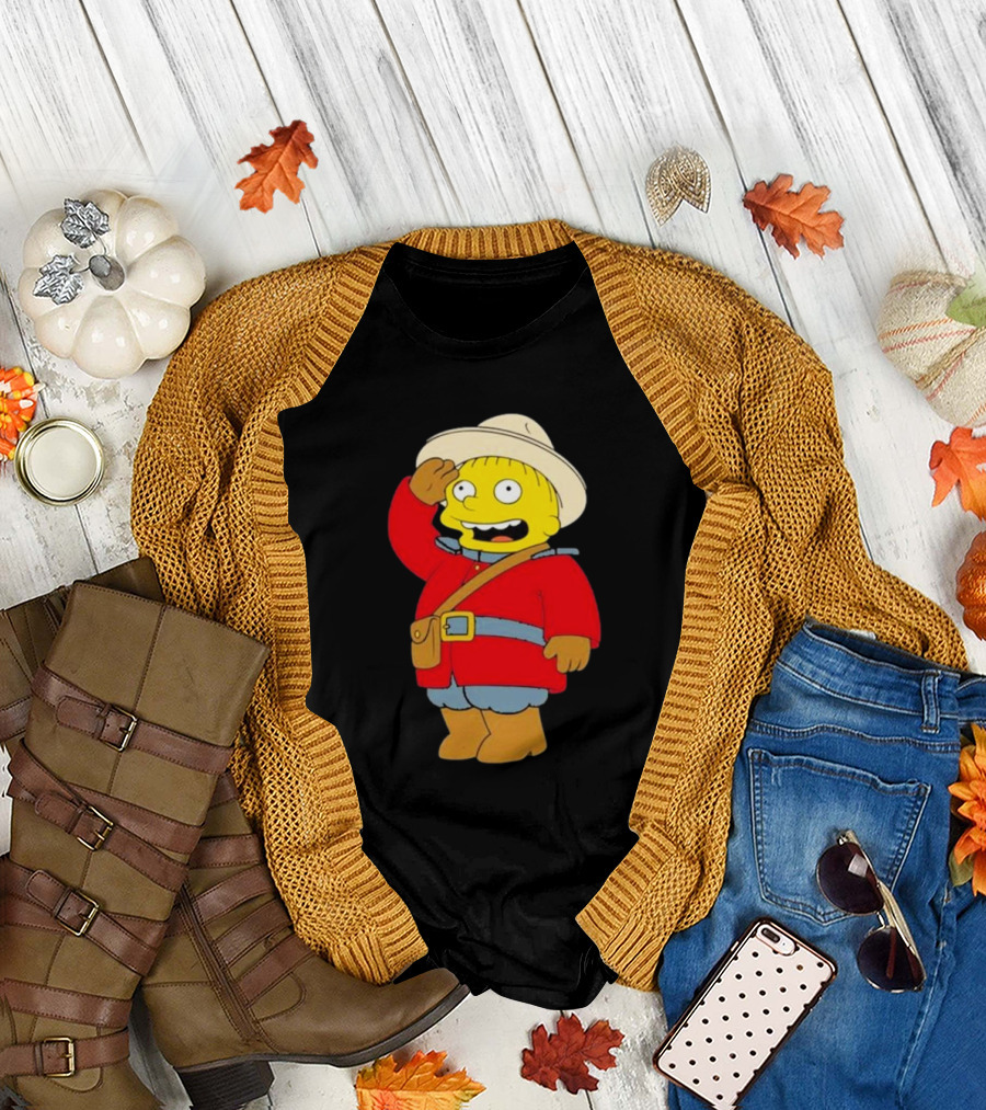 The Simpsons Ralph Mountie Canada Costume T-Shirt