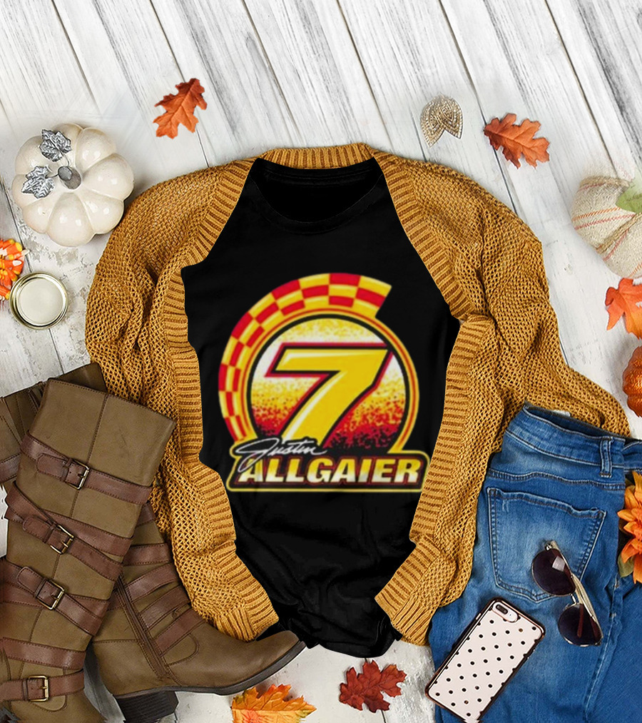 Justin Allgaier 7 Racing Checkered 2024 Toddler T-Shirt