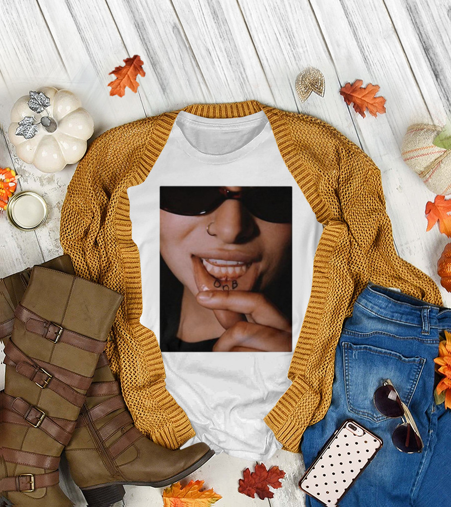 Tessa Worship X Sam Neill Inner Lip Tattoo DnB T-Shirt