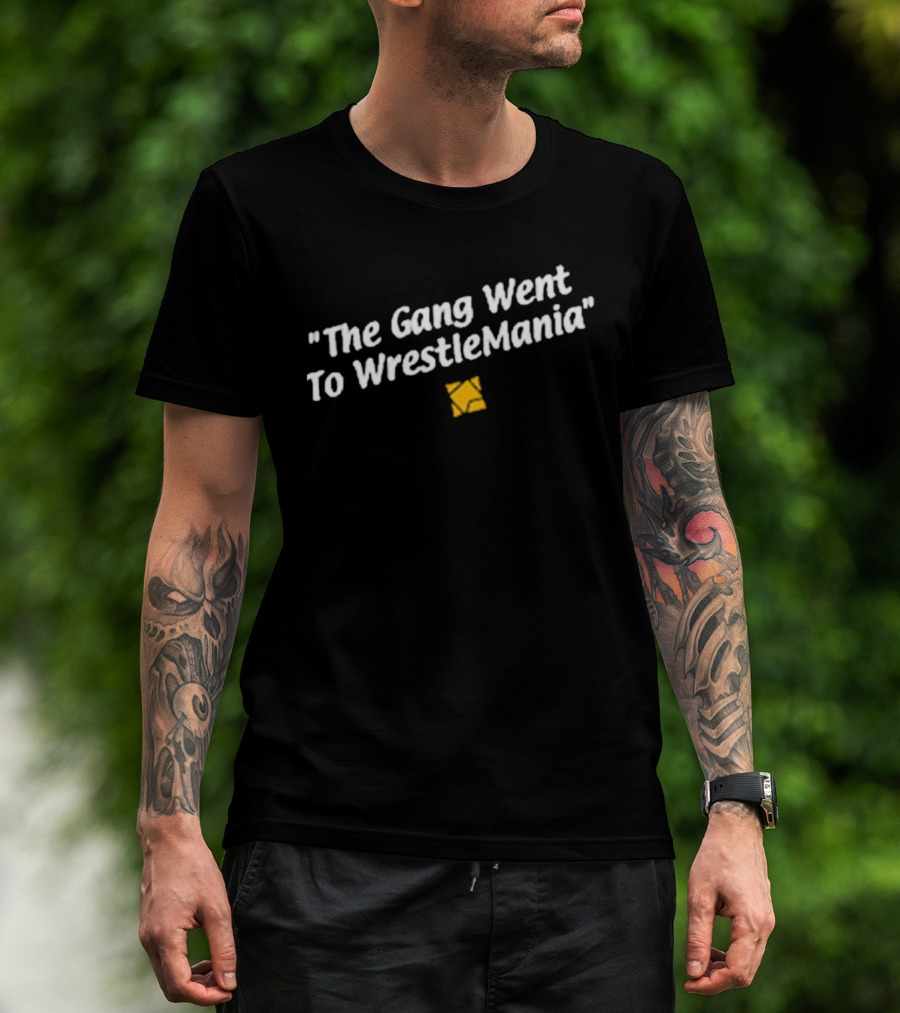 The Gang Went To WrestleMania Charlie Brown Zigzag T-Shirt