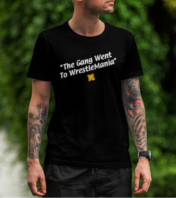 The Gang Went To WrestleMania Charlie Brown Zigzag T-Shirt