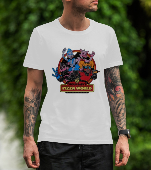 Circus Baby's Pizza World Sister Location Animatronic Characters T-Shirt