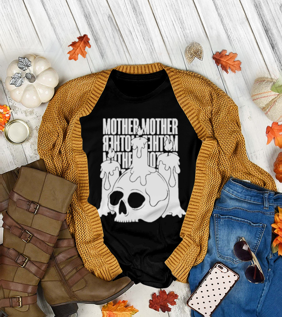 Mother Mother Skull Candle T-Shirt