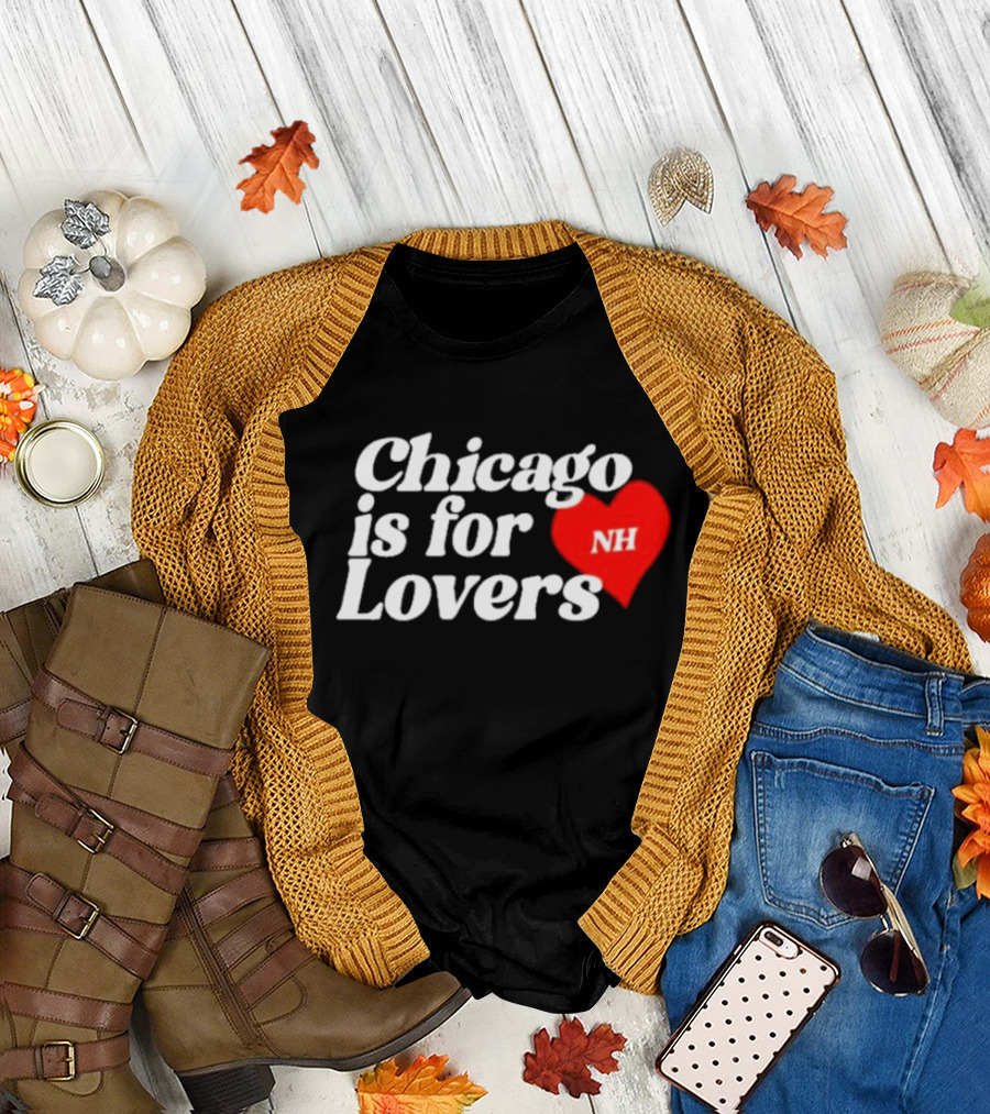 Chicago Is For Lovers NH Red Heart T-Shirt