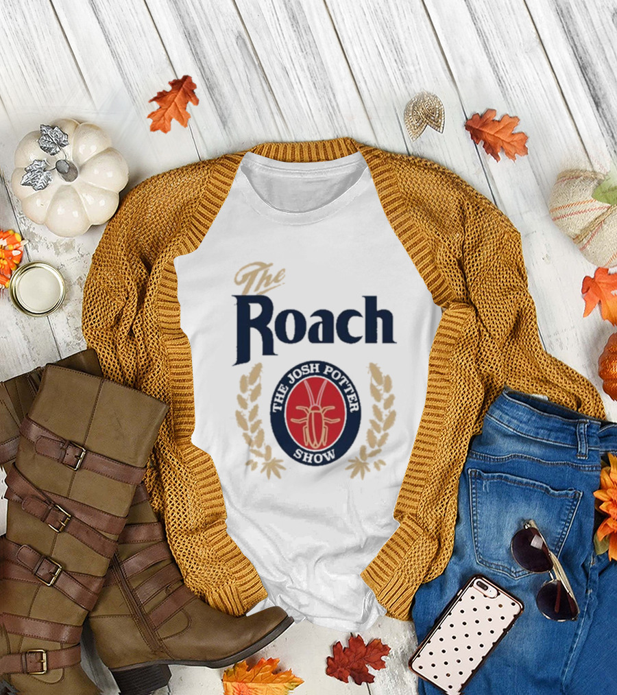 The Josh Potter Show The Roach Emblem with Laurel Wreath and Insect T-Shirt