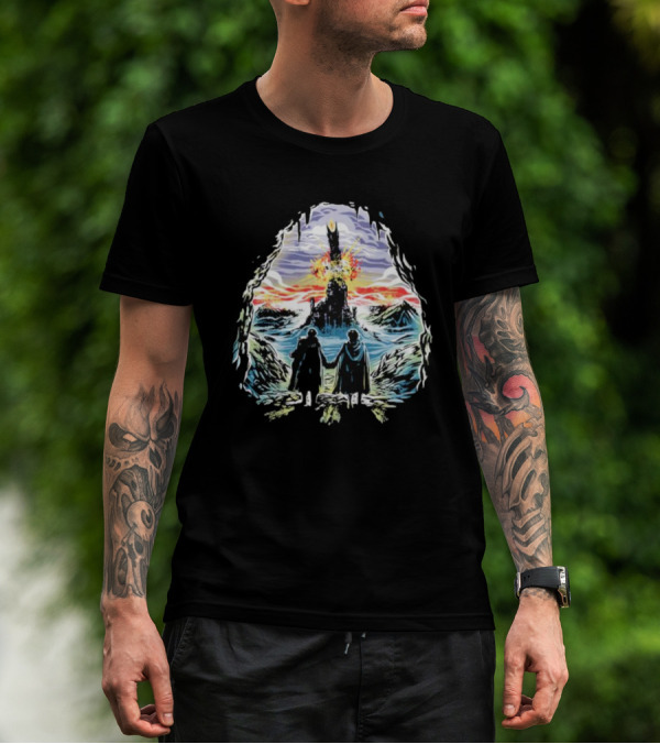 Project One Ring Mount Doom Journey Frodo Sam Image T-Shirt